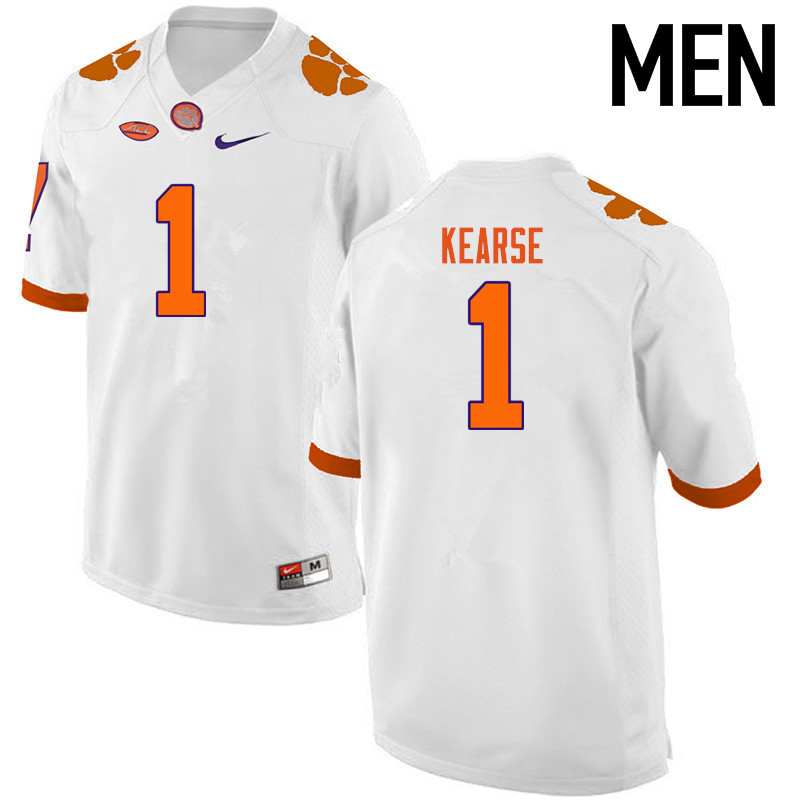 Men Clemson Tigers #1 Jayron Kearse College Football Jerseys-White